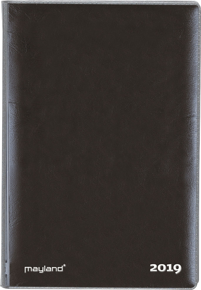 MINI PLANNER UGE TVÆRFORMAT SORT 2019 MAYLAND