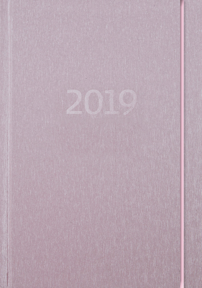 SPIRALKALENDER 1 DAG ROSA  2019 MAYLAND