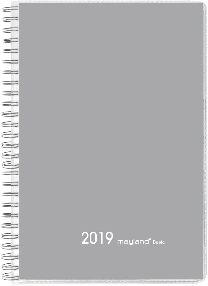 BASIC A5 UGEKALENDER GRÅ  2019 MAYLAND
