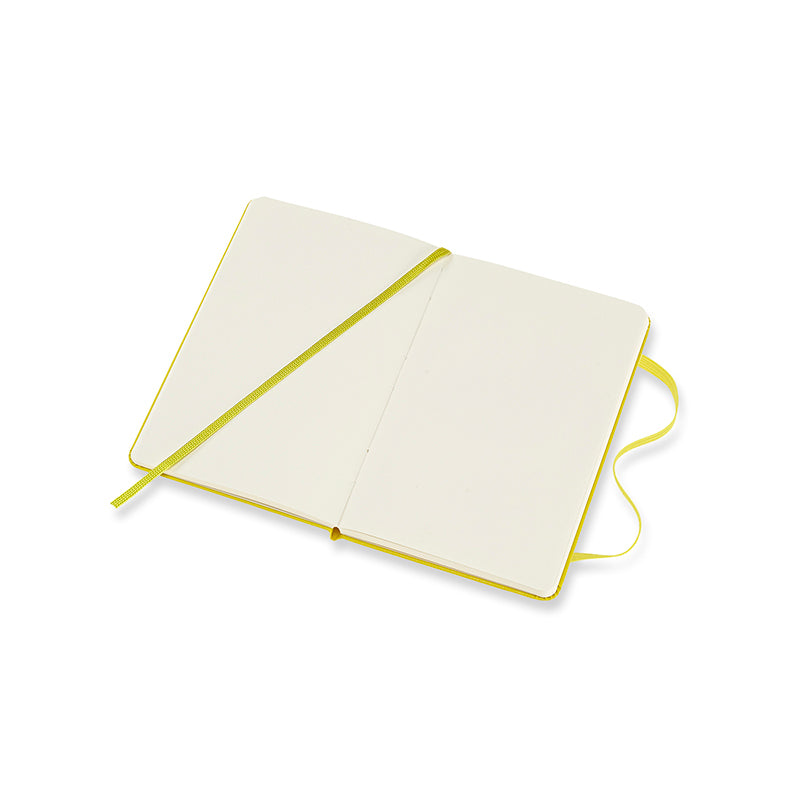 Notesbog Moleskine pocket gul m/192 blanke ark hard