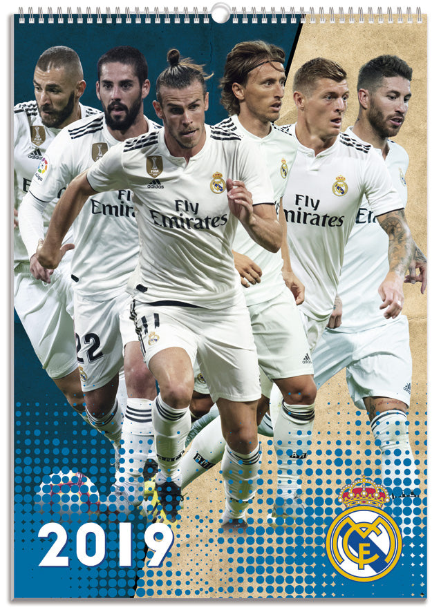 VÆGKALENDER 2019 REAL MADRID
