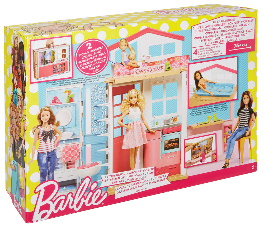 Barbie hus med to etager