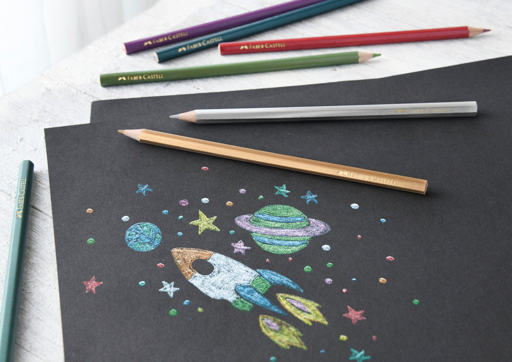 Farveblyant Faber-Castell metallic 10 ass