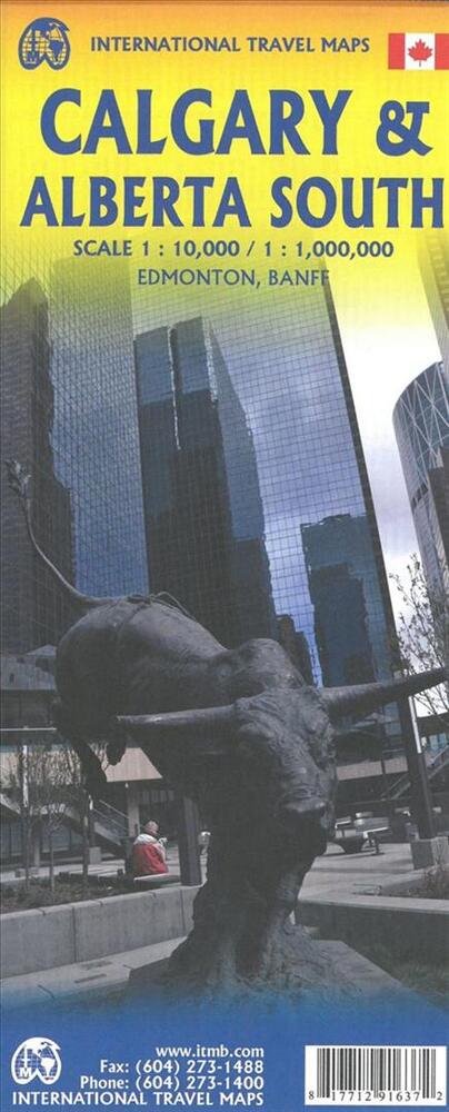 Calgary & Southern Alberta Travel Reference Map