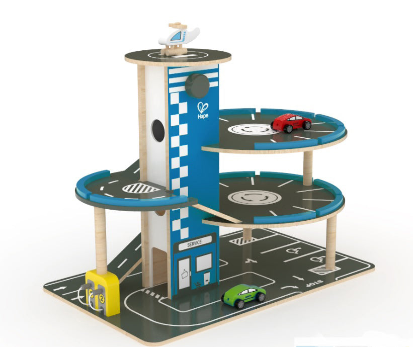 HAPE RACE AROUND GARAGE BLUE