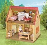 Sylvanian familie kanin og møbel sæt