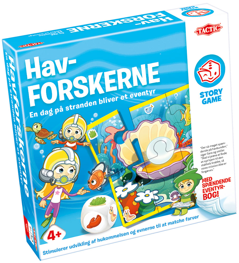 Story game ocean explorer spil med bog
