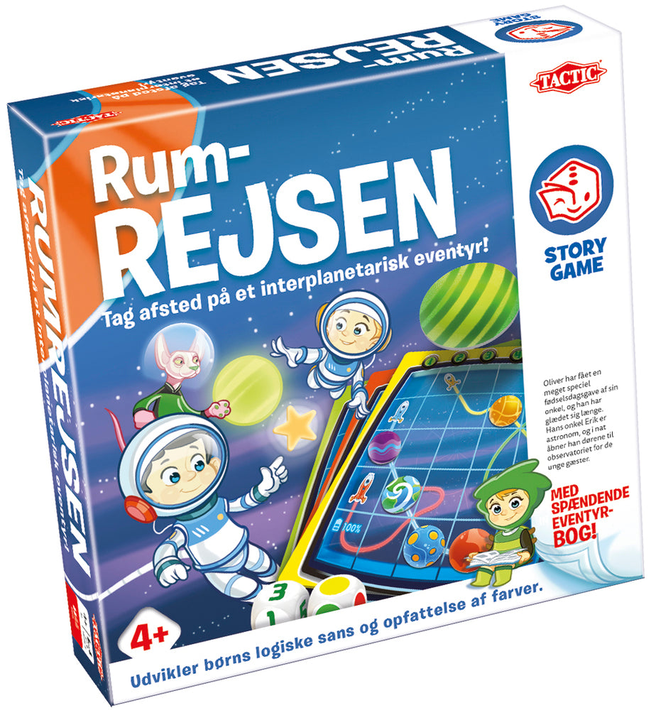 Story game journey into space spil med bog