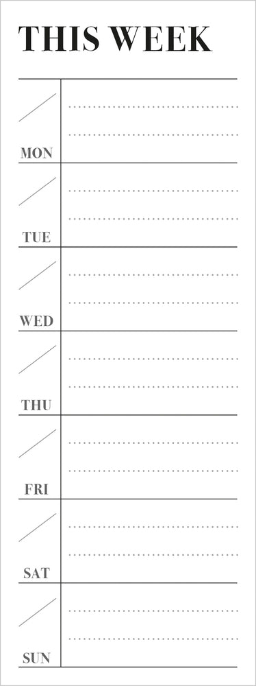 Notat/stickers til kalender week do it office 5x17cm Mayland