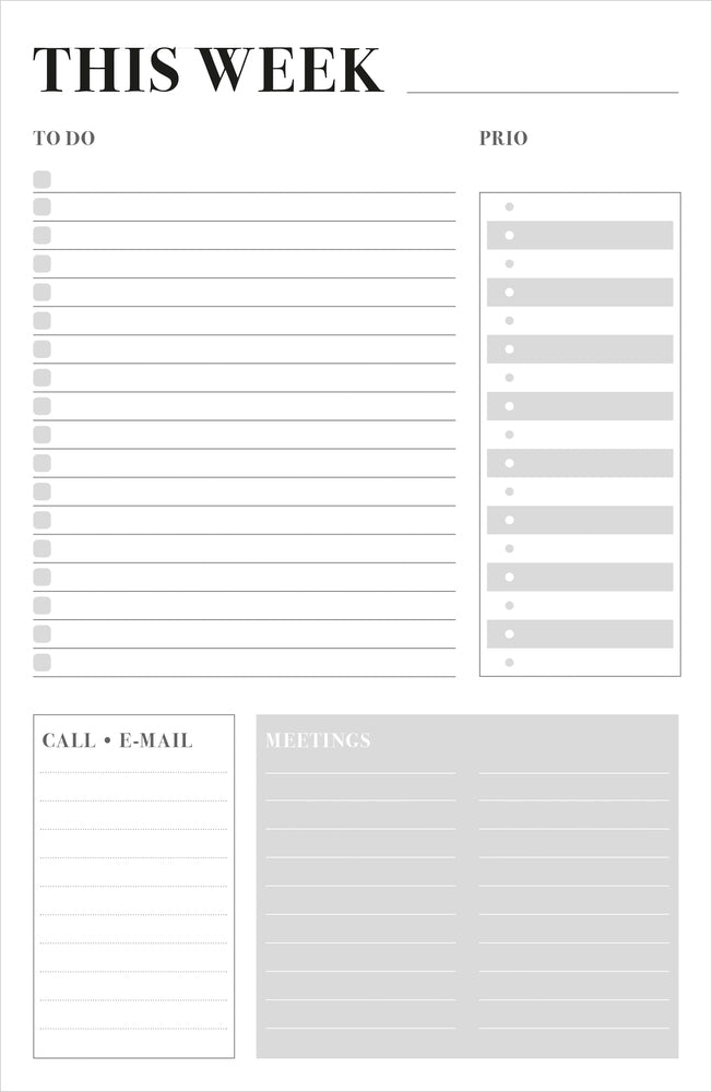 WEEKLY PLAN DO IT OFFICE 15X23CM MAYLAND