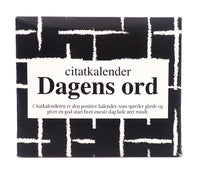 CITATKALENDER SORT/HVID DAGENS ORD 365 DAGE