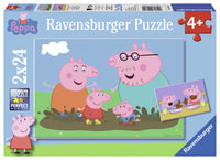 Puslespil peppa pig 2x24 brikker