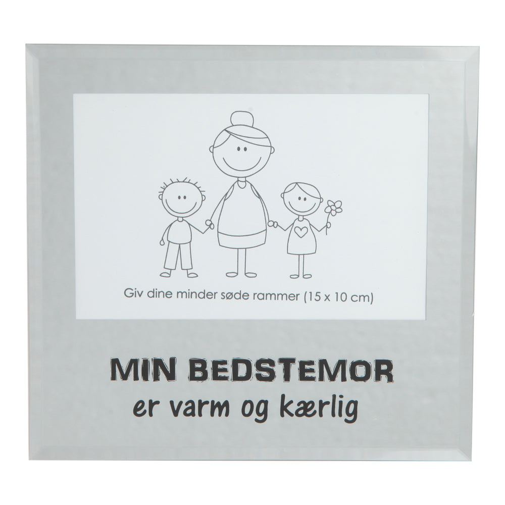 Ramme i glas glas bedstemor