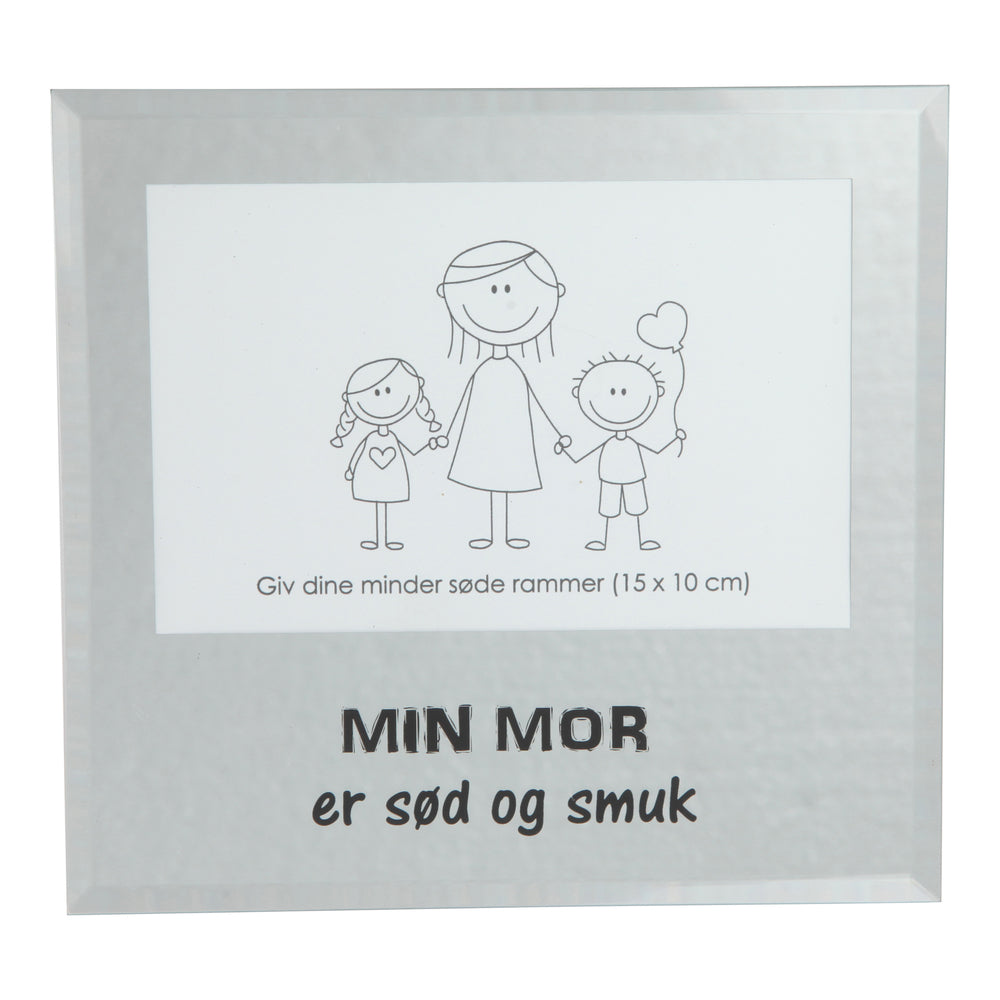 Ramme i glas glas min mor