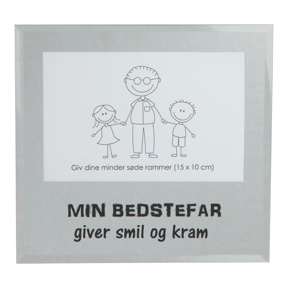 Ramme i glas glas min bedstefar
