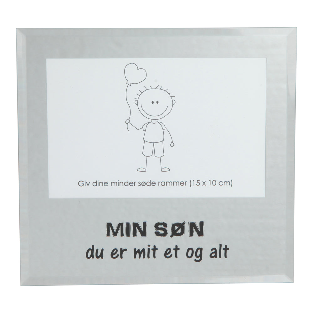 Ramme i glas glas min søn