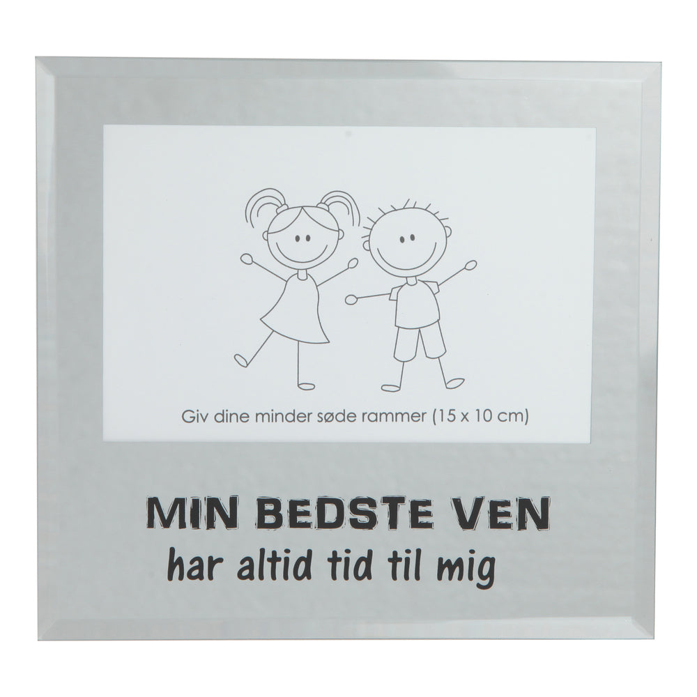 Ramme i glas glas min ven
