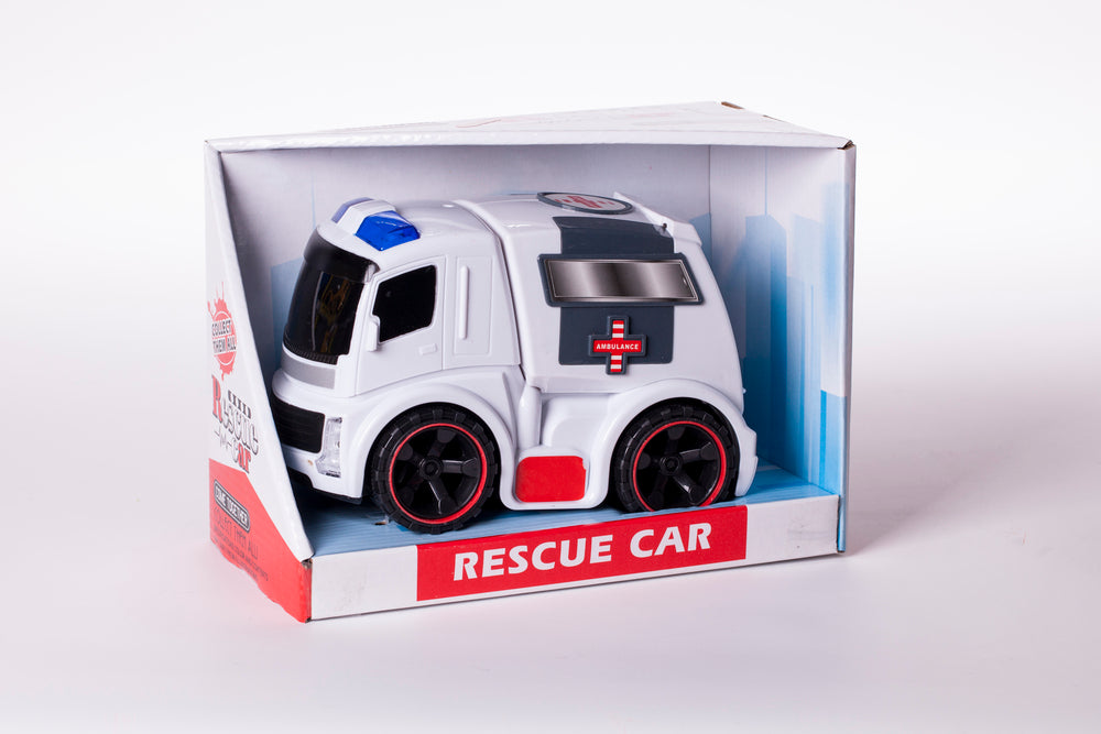 Ambulance med lys og lyd