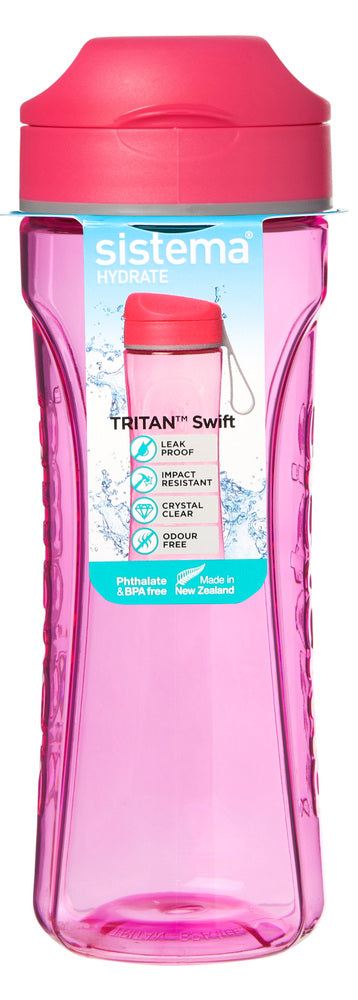 Drikkeflaske pink 600 ml