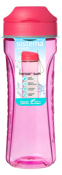 Drikkeflaske pink 600 ml
