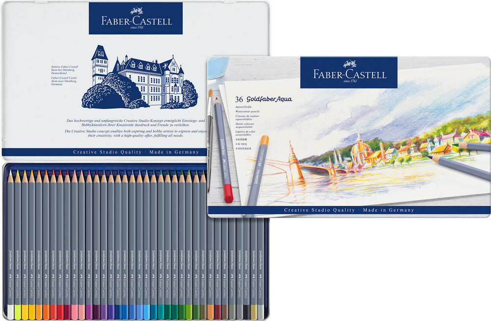 Farveblyant Goldfaber akvarel  36 ass