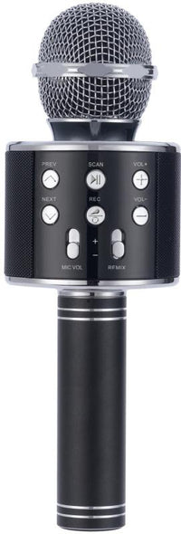KARAOKE MIKROFON MED BLUETOOTH HØJTALER SORT