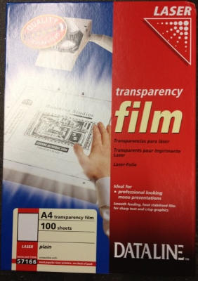 Laser transparenter s/h /100ark,