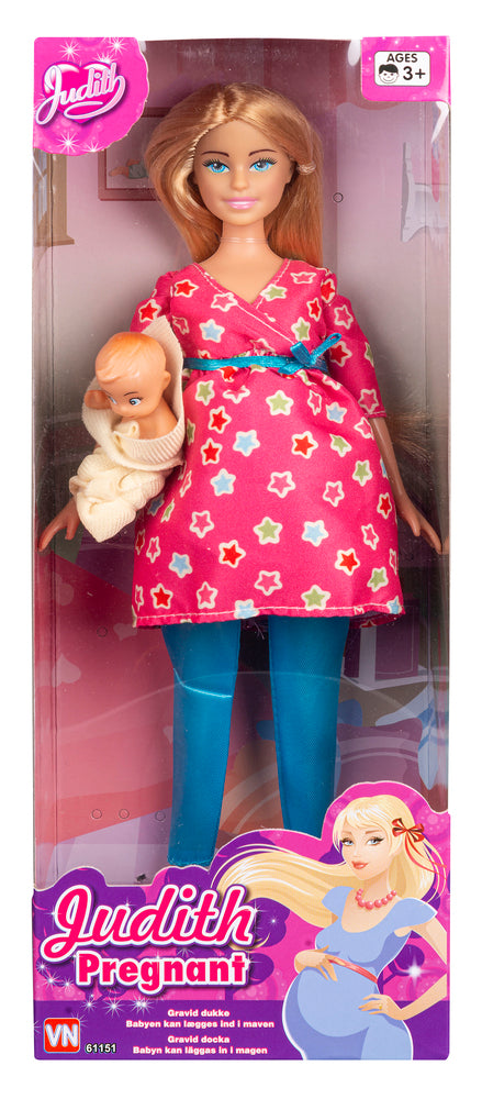 Judith gravid med baby ass