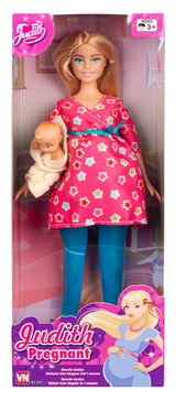 Judith gravid med baby ass