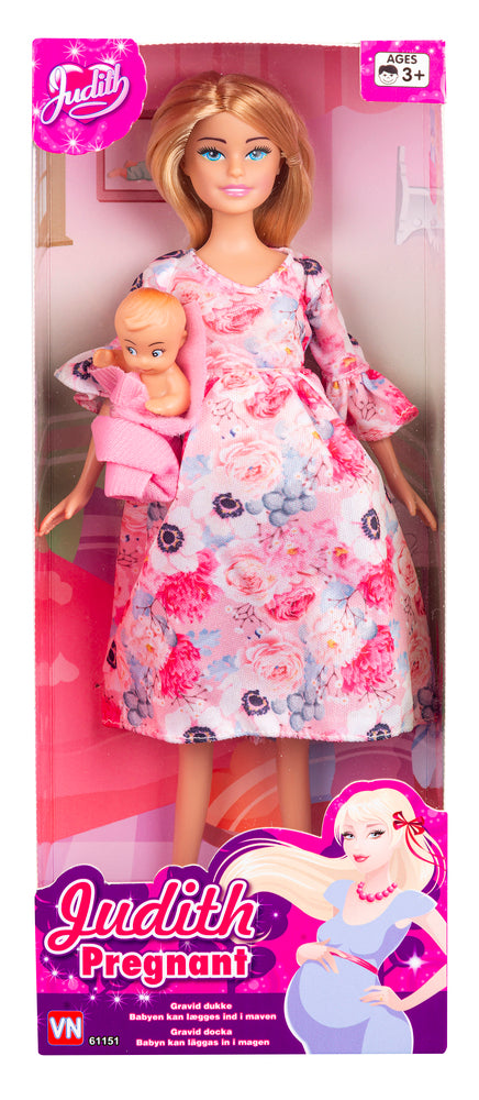 Judith gravid med baby ass