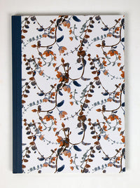 Notesbog a4 linjeret blomster
