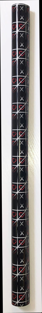 BOGBIND/GAVEPAPIR 70CMX2M KRYDS OG BOLLE/HJERTE
