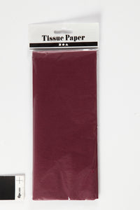 Silkepapir bordeaux 10 ark 50x70 cm 14 g.
