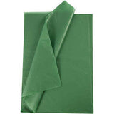 Silkepapir grøn 10 ark 50x70 cm 14 g.