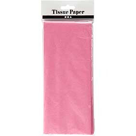 Silkepapir pink 10 ark 50x70 cm 14 g.