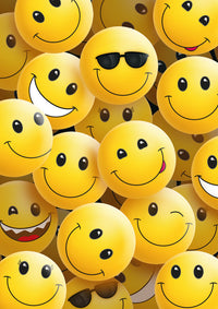 Kort m/kuvert smileys