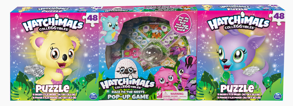 HATCHIMALS SPIL/PUSLESPIL 3-PAK