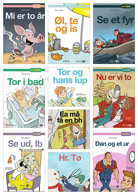 Rap Bogpakke 2 - Letlæsning for børn