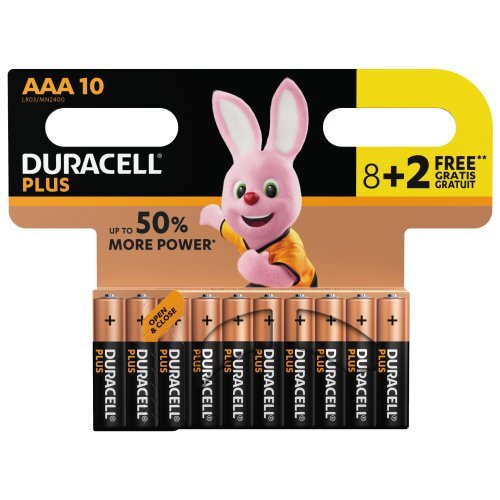 Plus power aaa batterier cp 8+2 pack