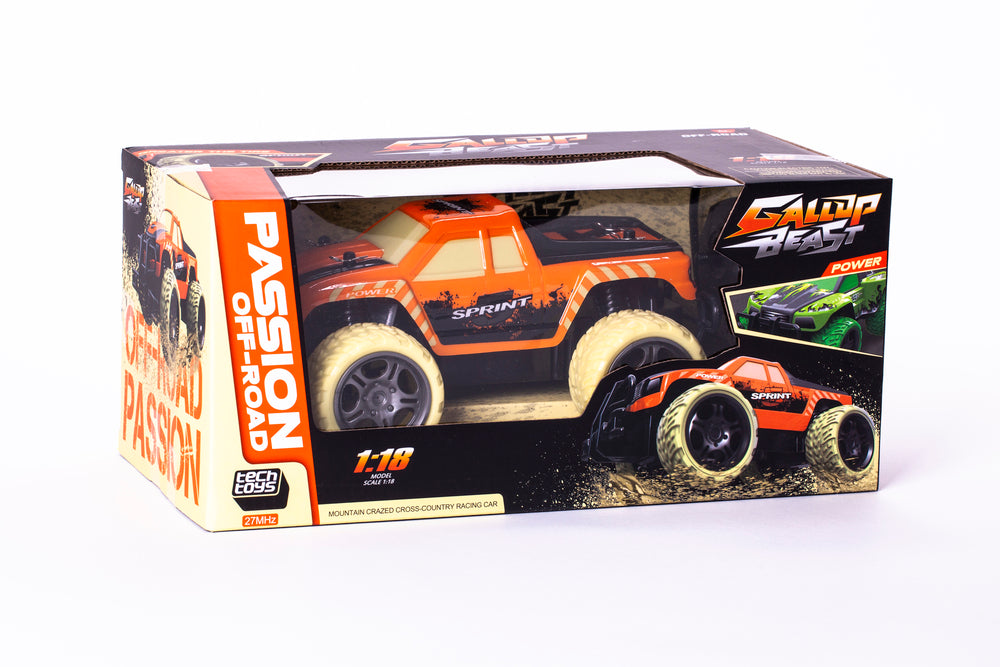 Rc gallop beast passion 1:18 orange/gul