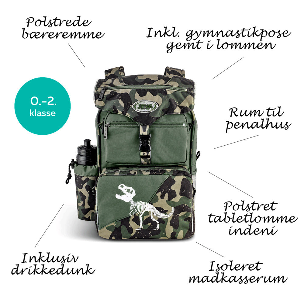 SKOLETASKE JEVA BEGINNERS T-REX