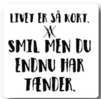 Citatmagnet smil 9x9cm