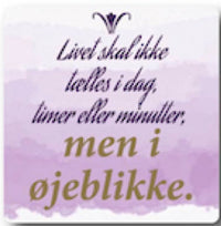 Citatmagnet livet skal ikke 9x9cm