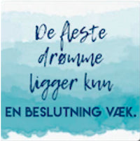 Citatmagnet de fleste drømme 9x9cm