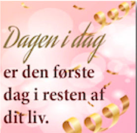 Citatmagnet dagen i dag 9x9cm