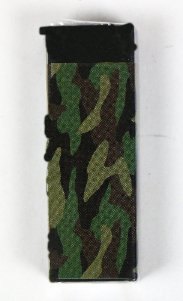 Viskelæder sort med camouflage
