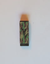 Viskelæder sort med camouflage