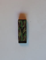 Viskelæder sort med camouflage