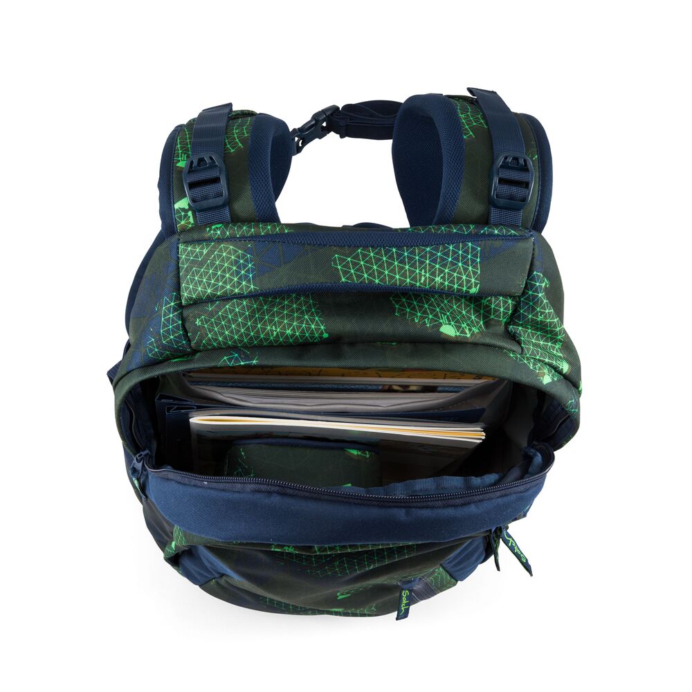 SKOLETASKE SATCH SLEEK INFRA GREEN