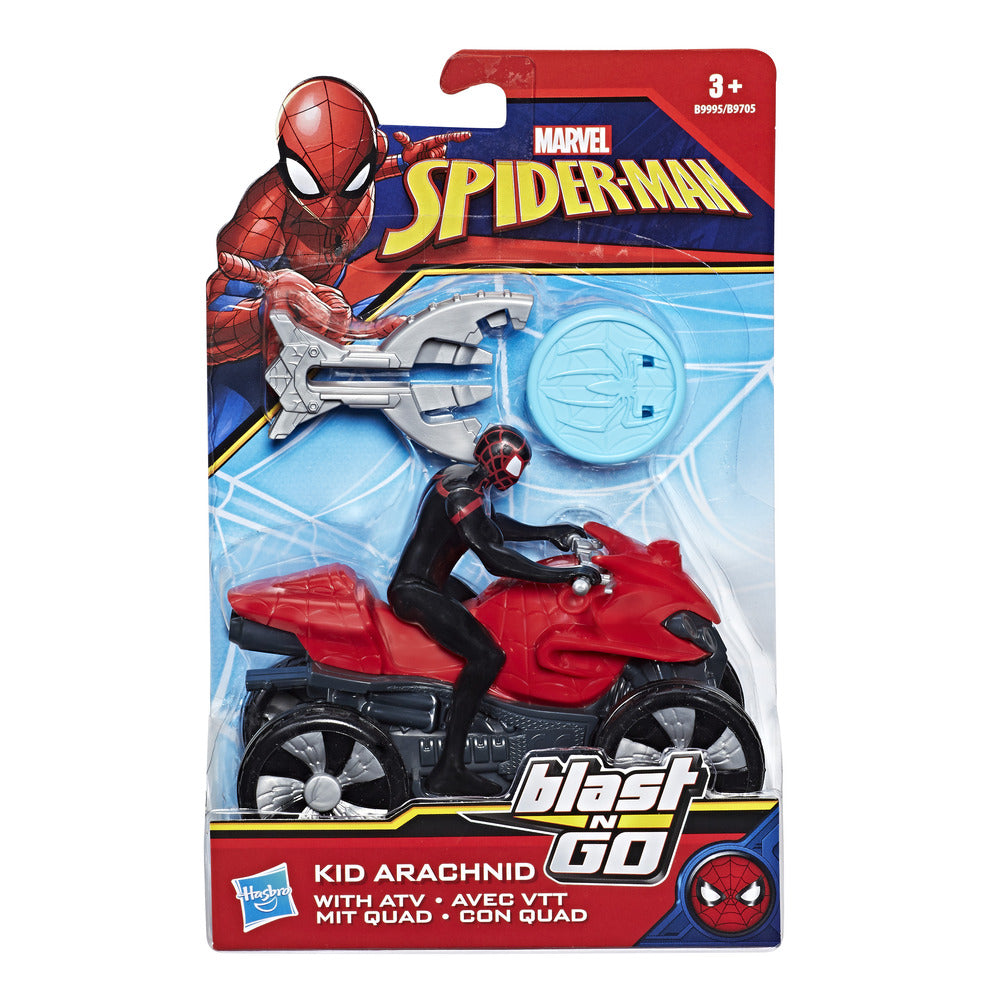 Spiderman blast n go figur